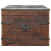 Iron Storage Box Storage Bench | Oak Iron & Mango Wood Hidden Storage