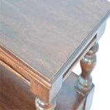Solid Wood Turned Leg Console Table
