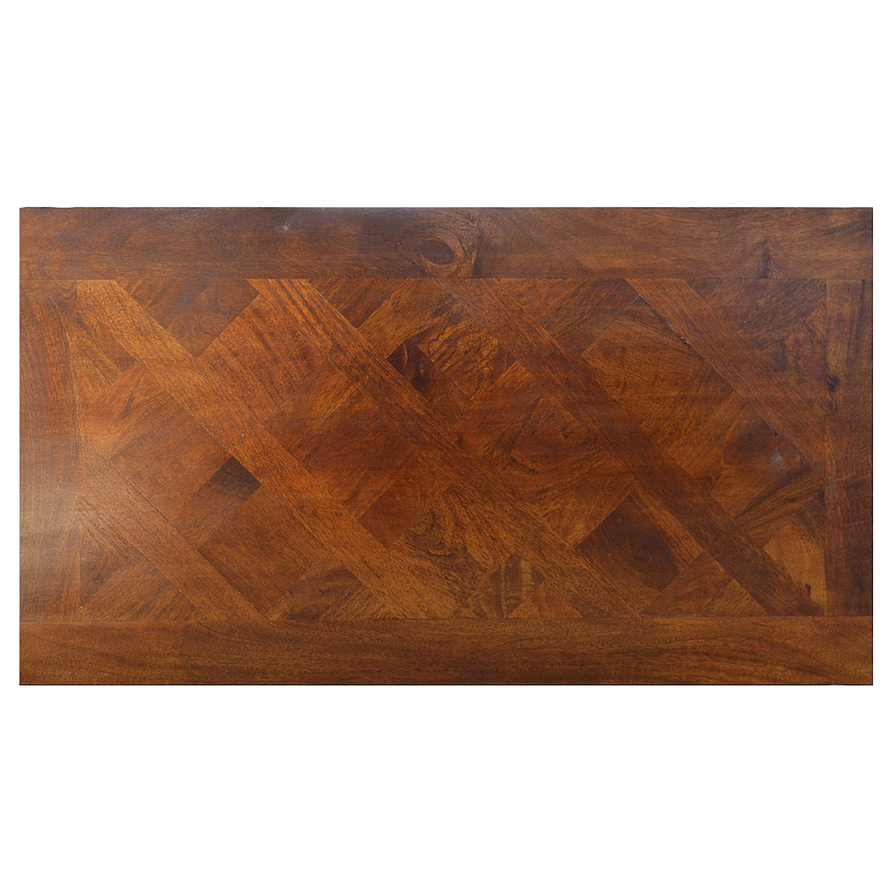 Square Turned Country Coffee Table | Oak-Ish Solid Mango Wood