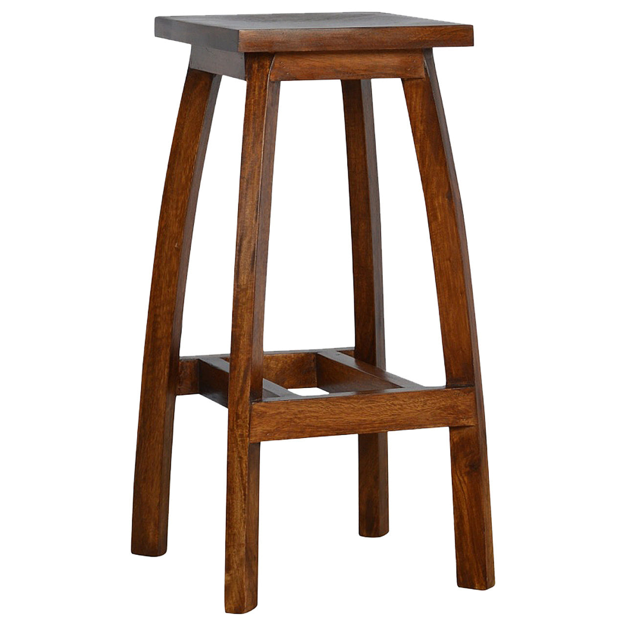 Solid Wood Bar Footstool