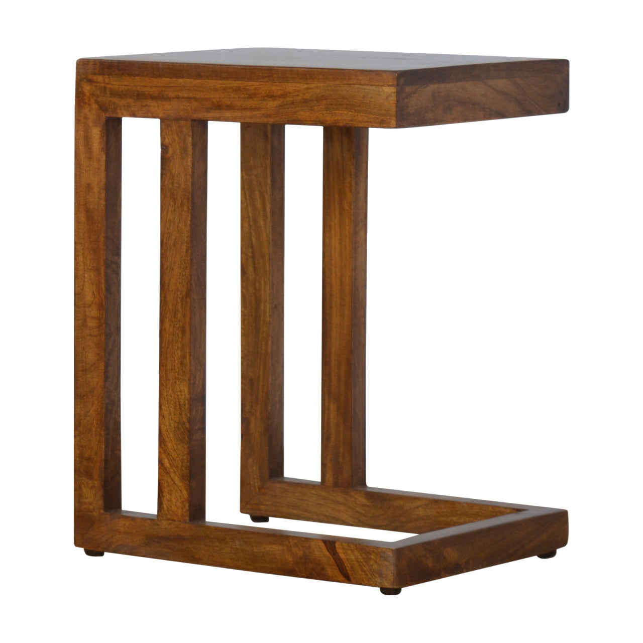 Chestnut Finish One-sided End Table Chest of Drawers