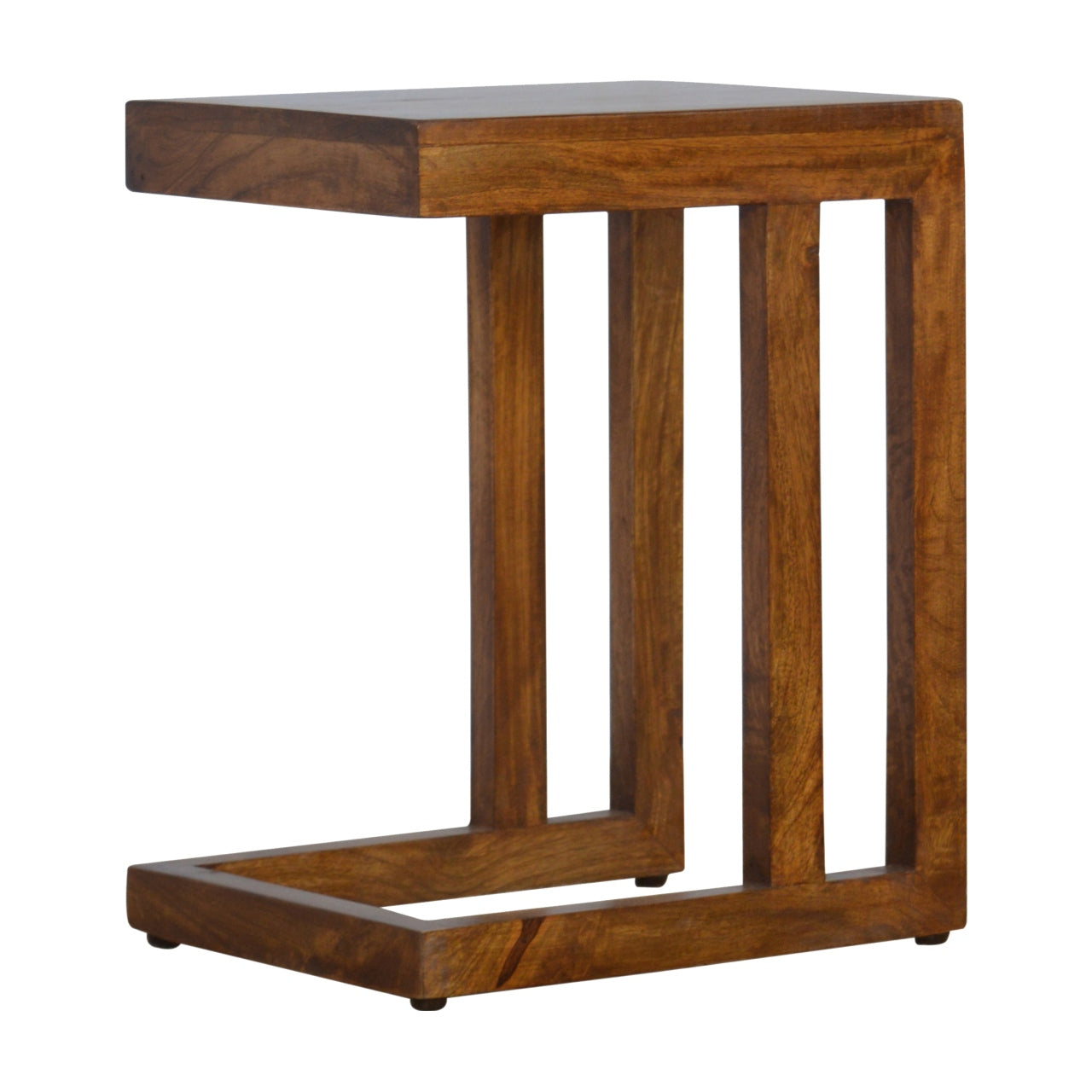 Chestnut Finish One-sided End Table Chest of Drawers