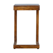 Chestnut Finish One-sided End Table Chest of Drawers