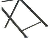 Industrial Metal Butler Tray Accent Piece | Chestnut Iron & Mango Wood