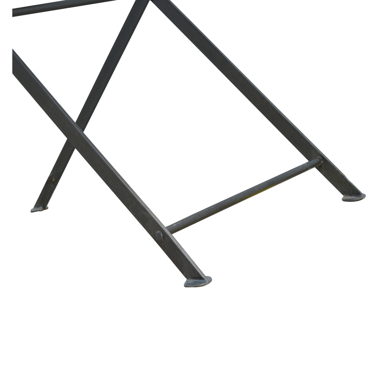 Industrial Metal Butler Tray Accent Piece | Chestnut Iron & Mango Wood