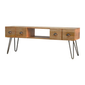 Media unit with Iron Base | Iron & Mango Wood