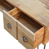 Media unit with Iron Base | Iron & Mango Wood
