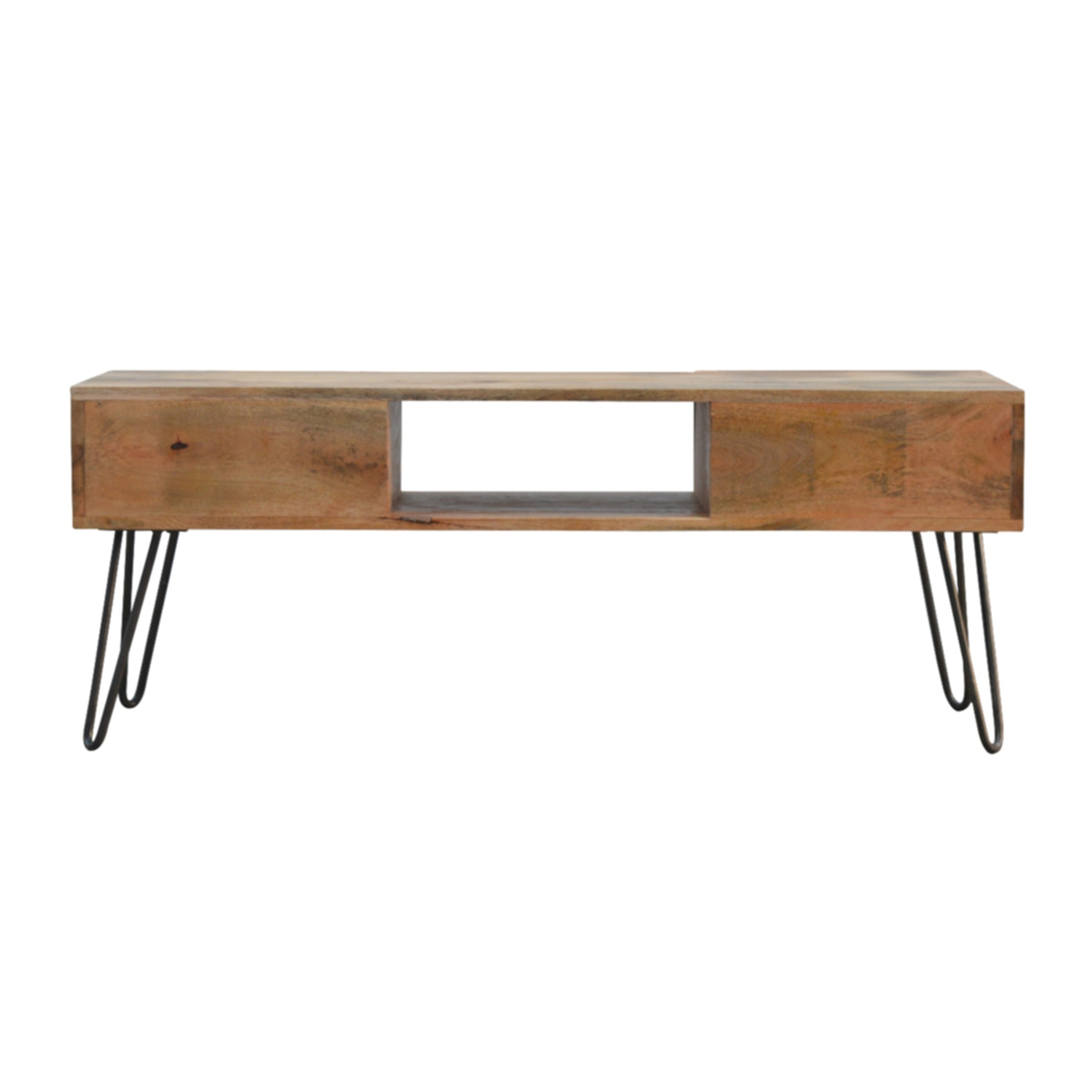 Media unit with Iron Base | Iron & Mango Wood
