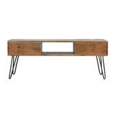 Media unit with Iron Base | Iron & Mango Wood
