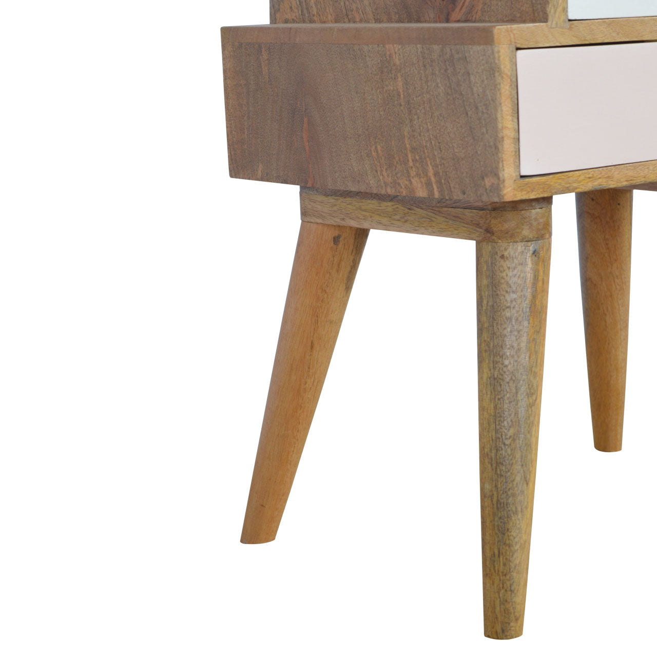 Blush Pink and White Multi Bedside Table