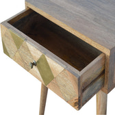 1 Drawer Gold Brass Bedside