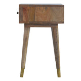1 Drawer Gold Brass Bedside
