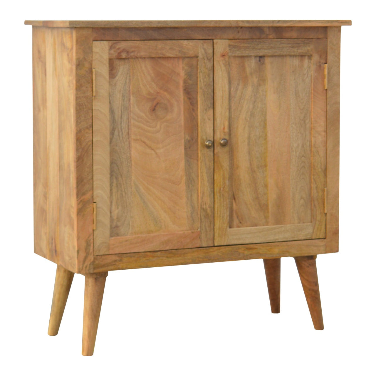 Solid Wood Nordic Style Chest of Drawers | Oak-Ish Solid Mango Wood