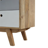 Two Tone Hand Painted Cabinet
