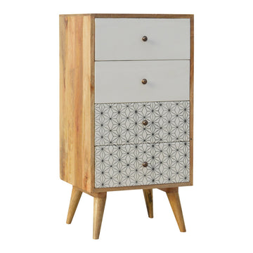 Prima Tallboy Chest of Drawers | Oak Solid Mango Wood