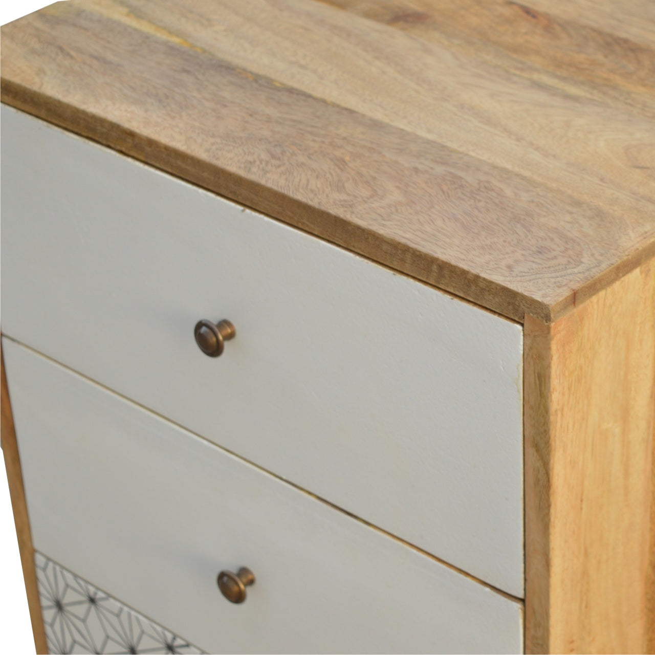 Prima Tallboy Chest of Drawers | Oak Solid Mango Wood