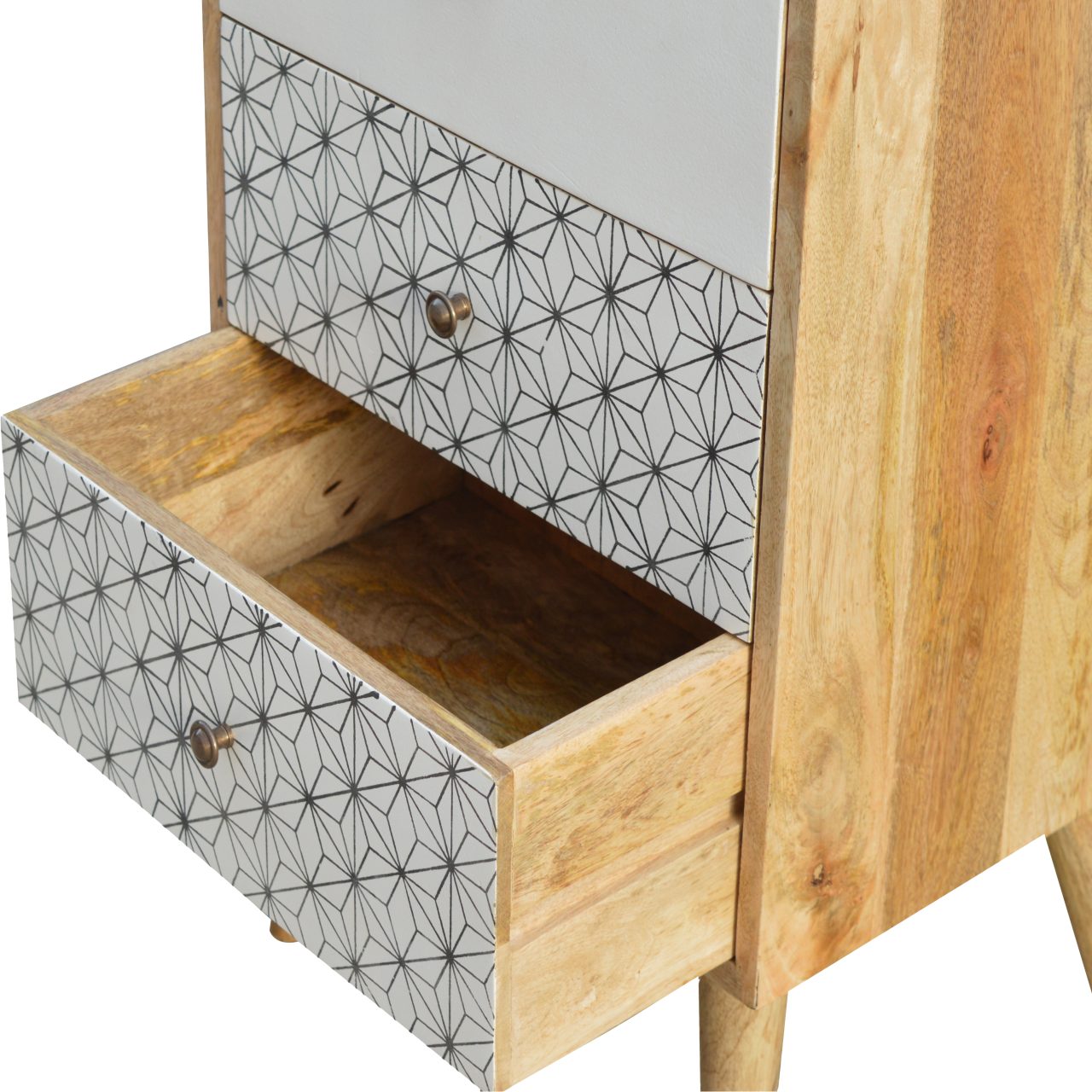 Prima Tallboy Chest of Drawers | Oak Solid Mango Wood