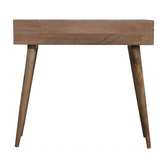 Sleek White Carved Console Table | Hand-Carved