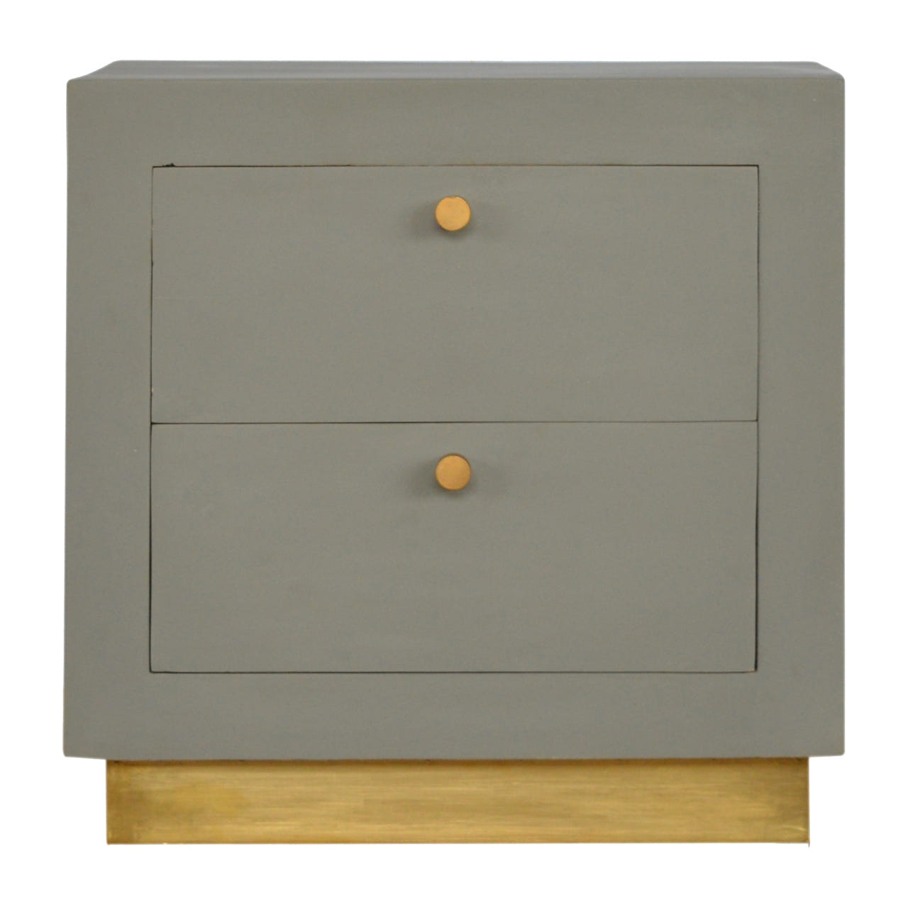 Sleek Cement Bedside Table