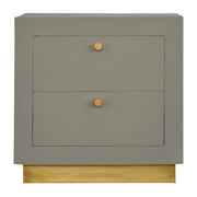 Sleek Cement Bedside Table