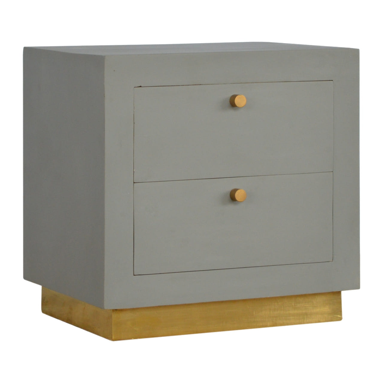 Sleek Cement Bedside Table