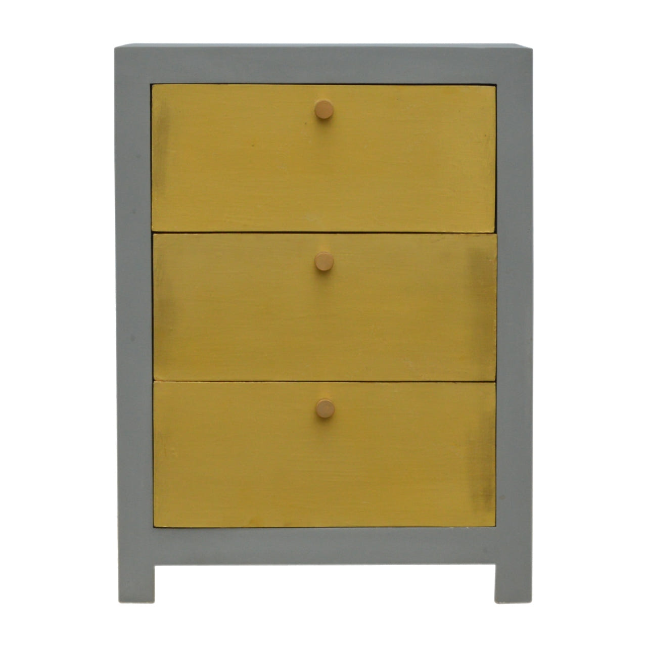 Gold x Cement Bedside Table