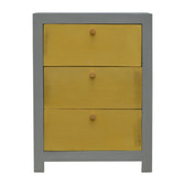 Gold x Cement Bedside Table