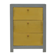 Gold x Cement Bedside Table