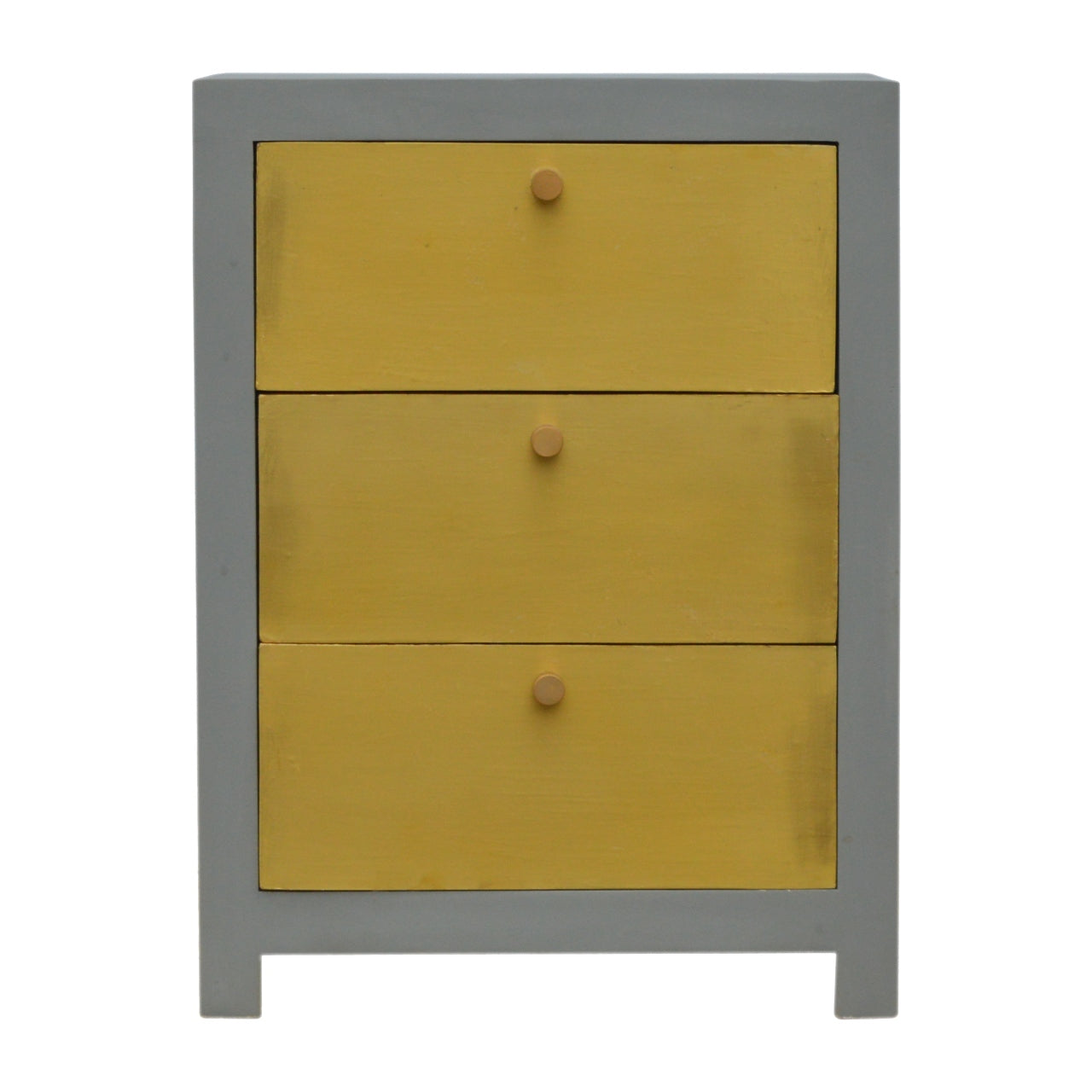 Gold x Cement Bedside Table