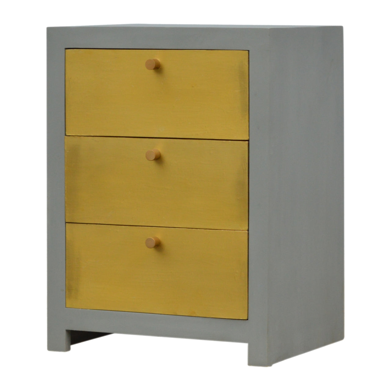 Gold x Cement Bedside Table