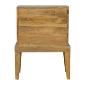 Solid Wood Bedside with T-Bar Knobs Bedside Table