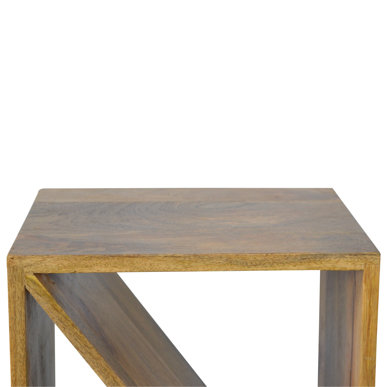 Geometric Library Side Table Accent Piece