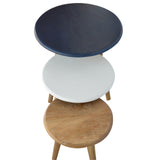 Multi Nordic Stool Set of 3 Footstool