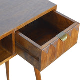 Chestnut Prism Writing Desk | Hand-Carved