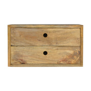 Oak-ish Wall Mounted Bedside Table | Wall-Mounted