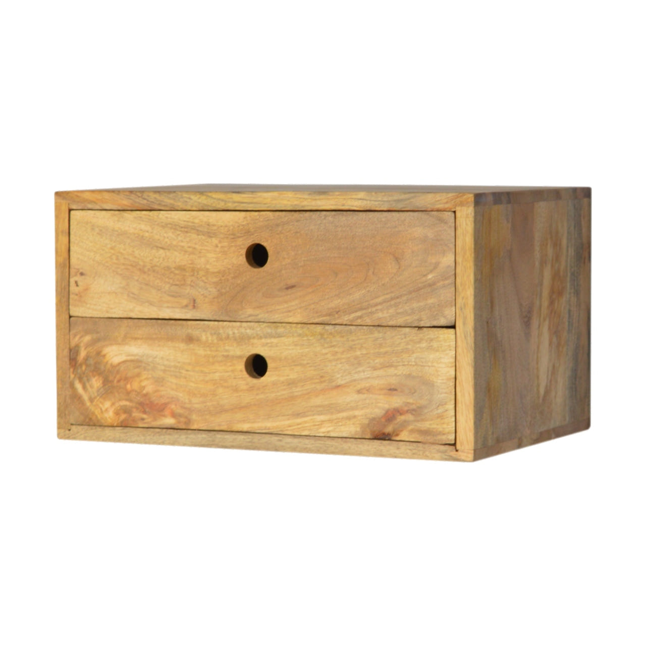 Oak-ish Wall Mounted Bedside Table | Wall-Mounted