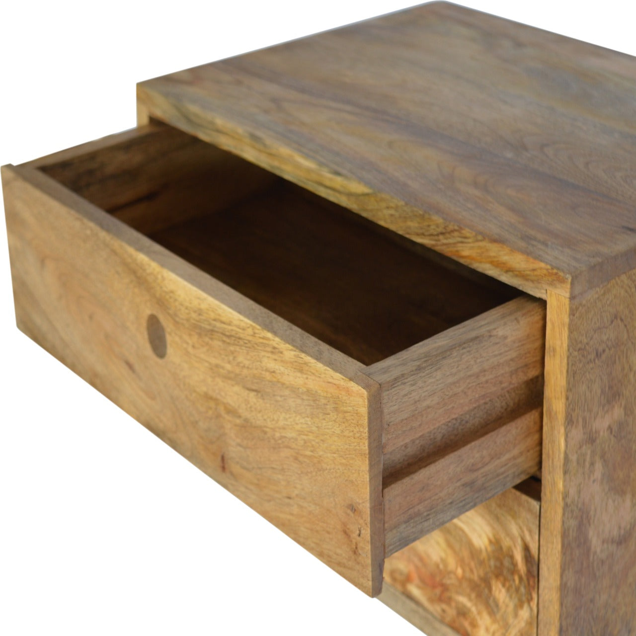 Oak-ish Wall Mounted Bedside Table | Wall-Mounted