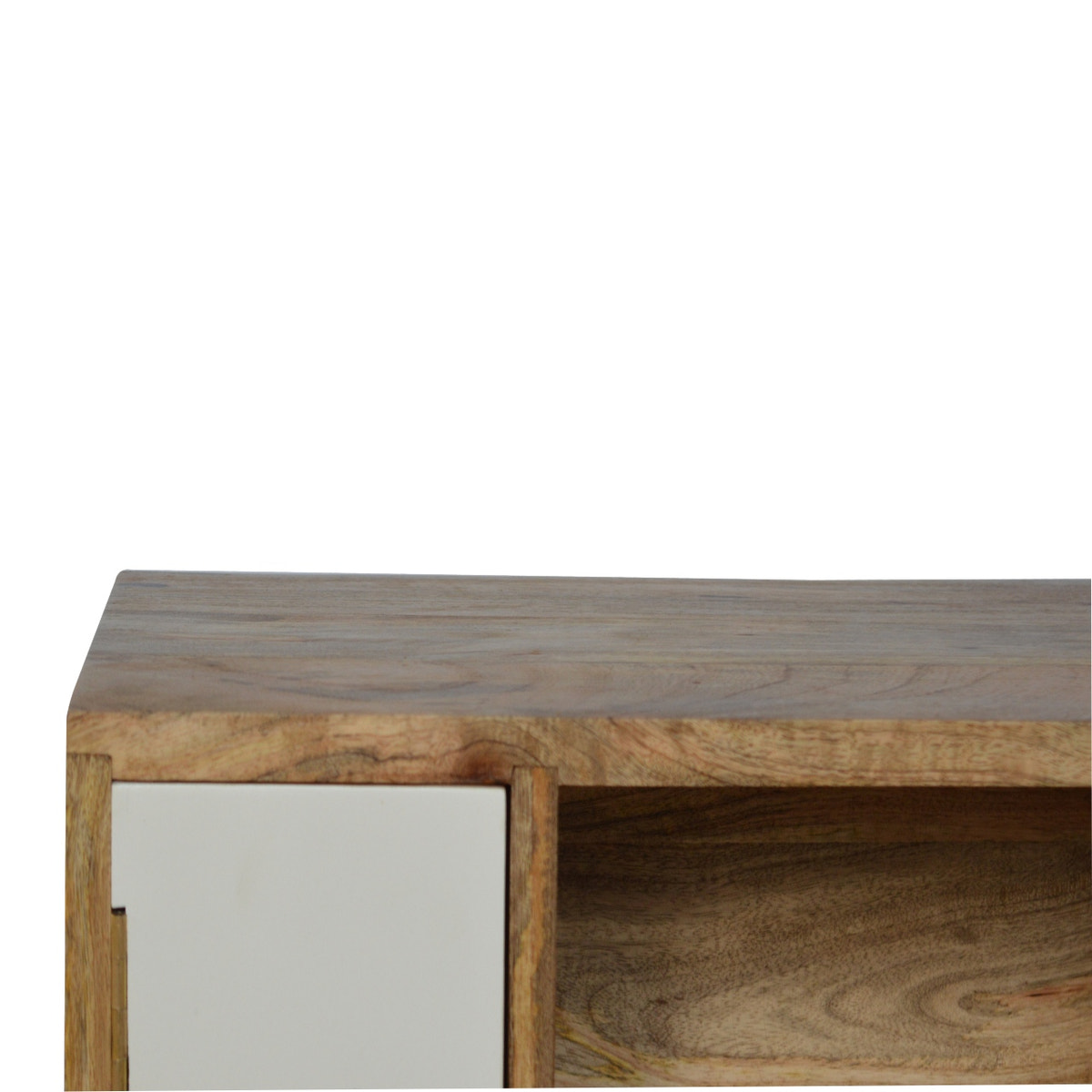 Solid Wood Tripod Bedside Table | Oak Solid Mango Wood