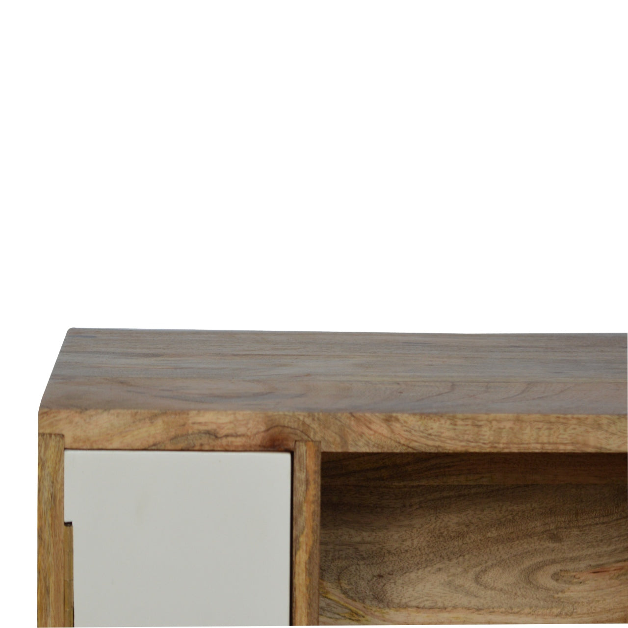 Solid Wood Tripod Bedside Table | Oak Solid Mango Wood