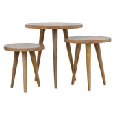 Patchwork Nesting Stools Footstool