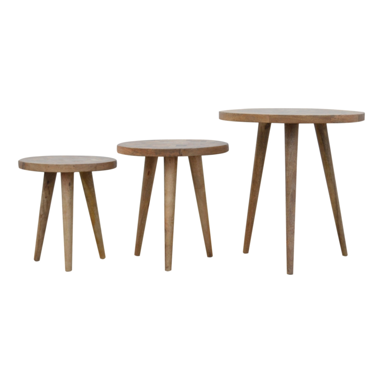 Patchwork Nesting Stools Footstool