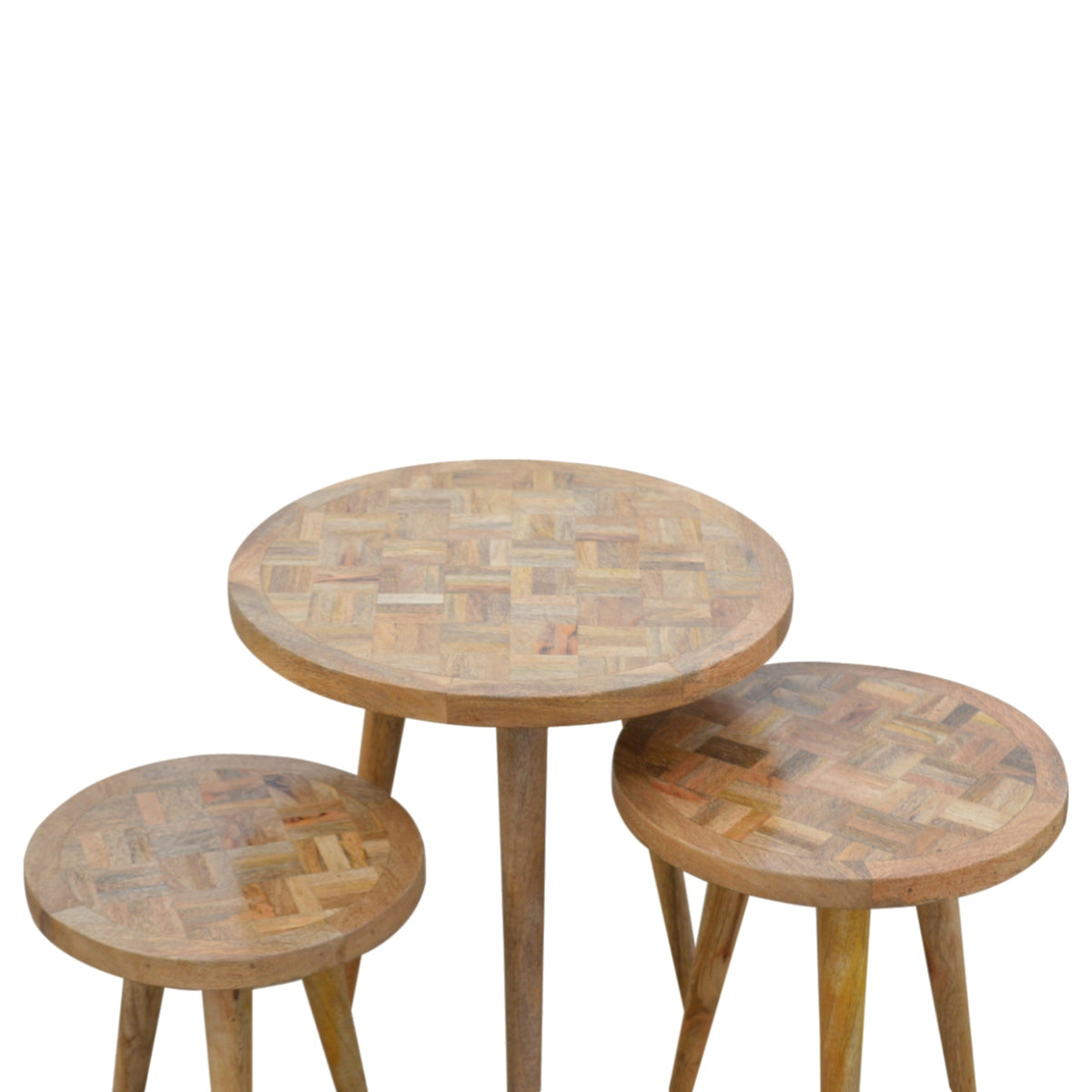 Patchwork Nesting Stools Footstool
