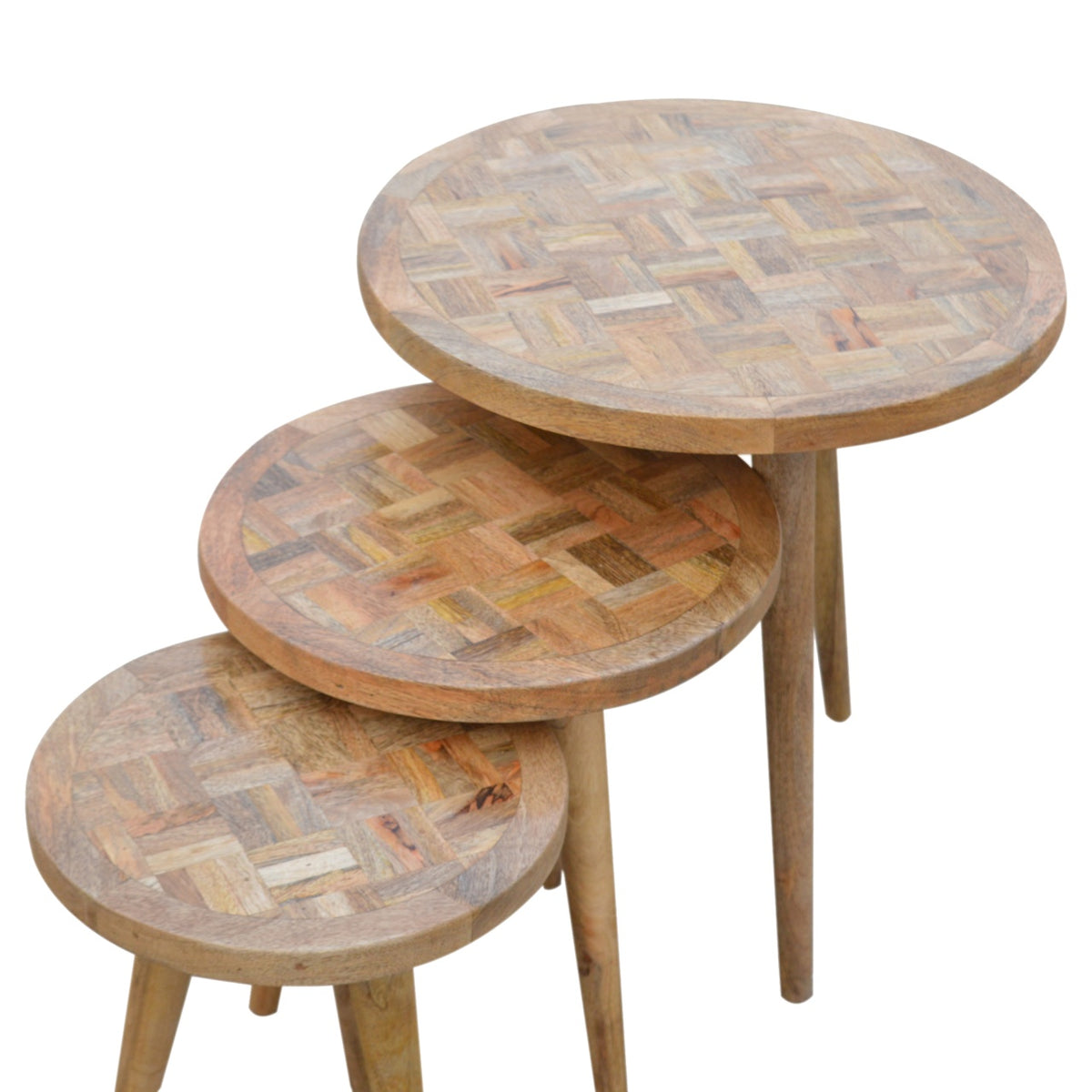 Patchwork Nesting Stools Footstool