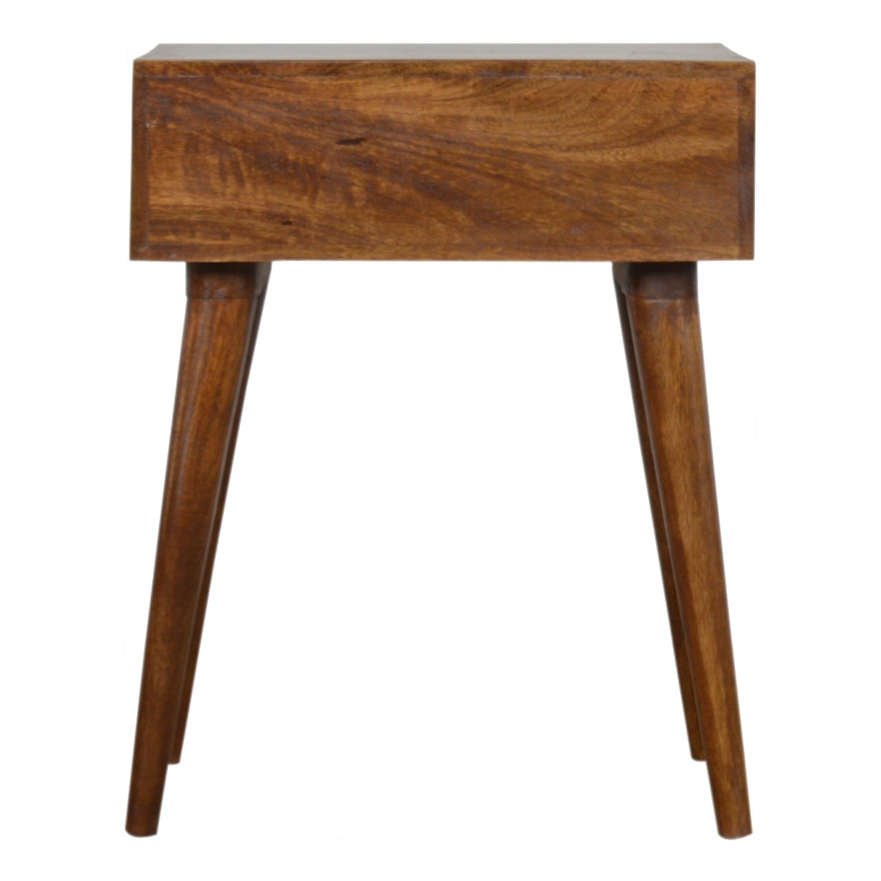 Carved Chestnut Bedside Table | Hand-Carved