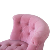 Pink Velvet Accent Chair | Cotton Velvet