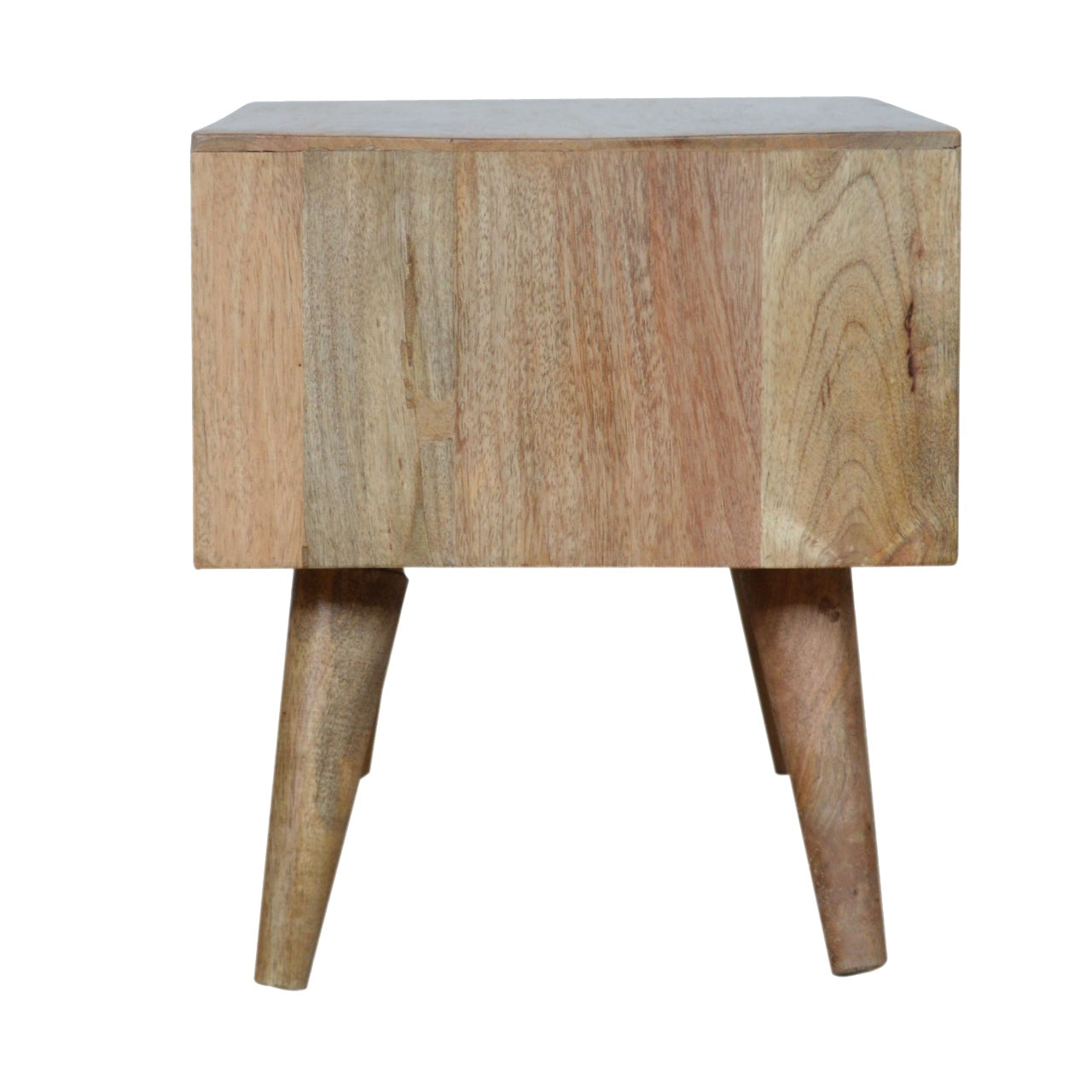 Honeycomb Carved Coffee Table | Oak-Ish Mango Wood Hand-Carved