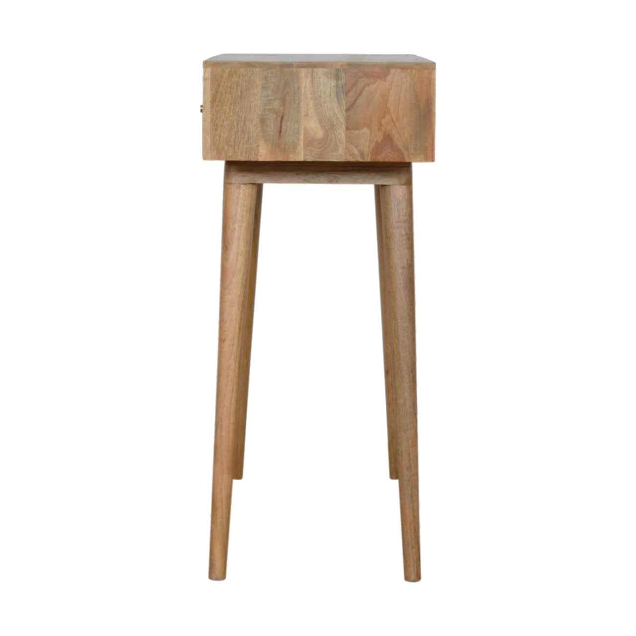 Honeycomb Writing Desk | Oak Solid Mango Wood Hand-Carved