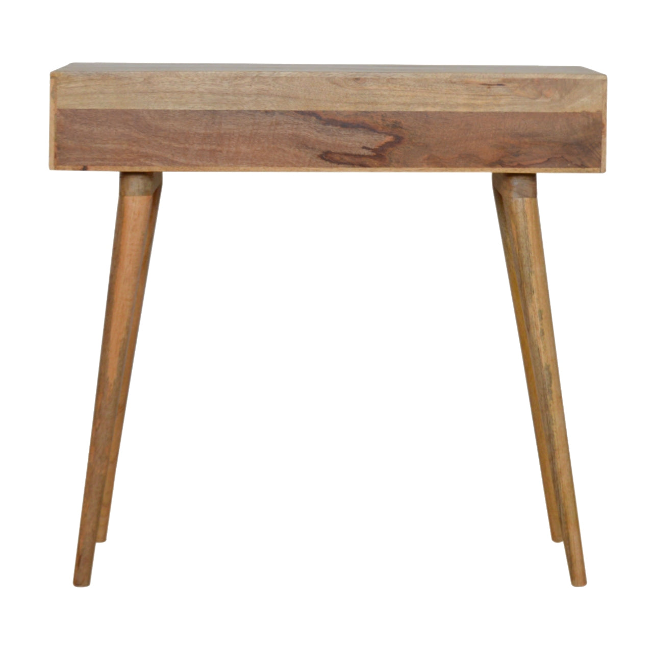 Honeycomb Writing Desk | Oak Solid Mango Wood Hand-Carved
