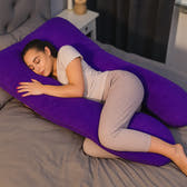 U Shaped Pregnancy Pillow UK Full Body Maternity Body Pillow Purple