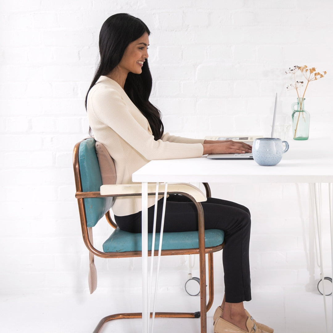 Weighted Lumbar Support Cushion | Chair Back Support Pillow